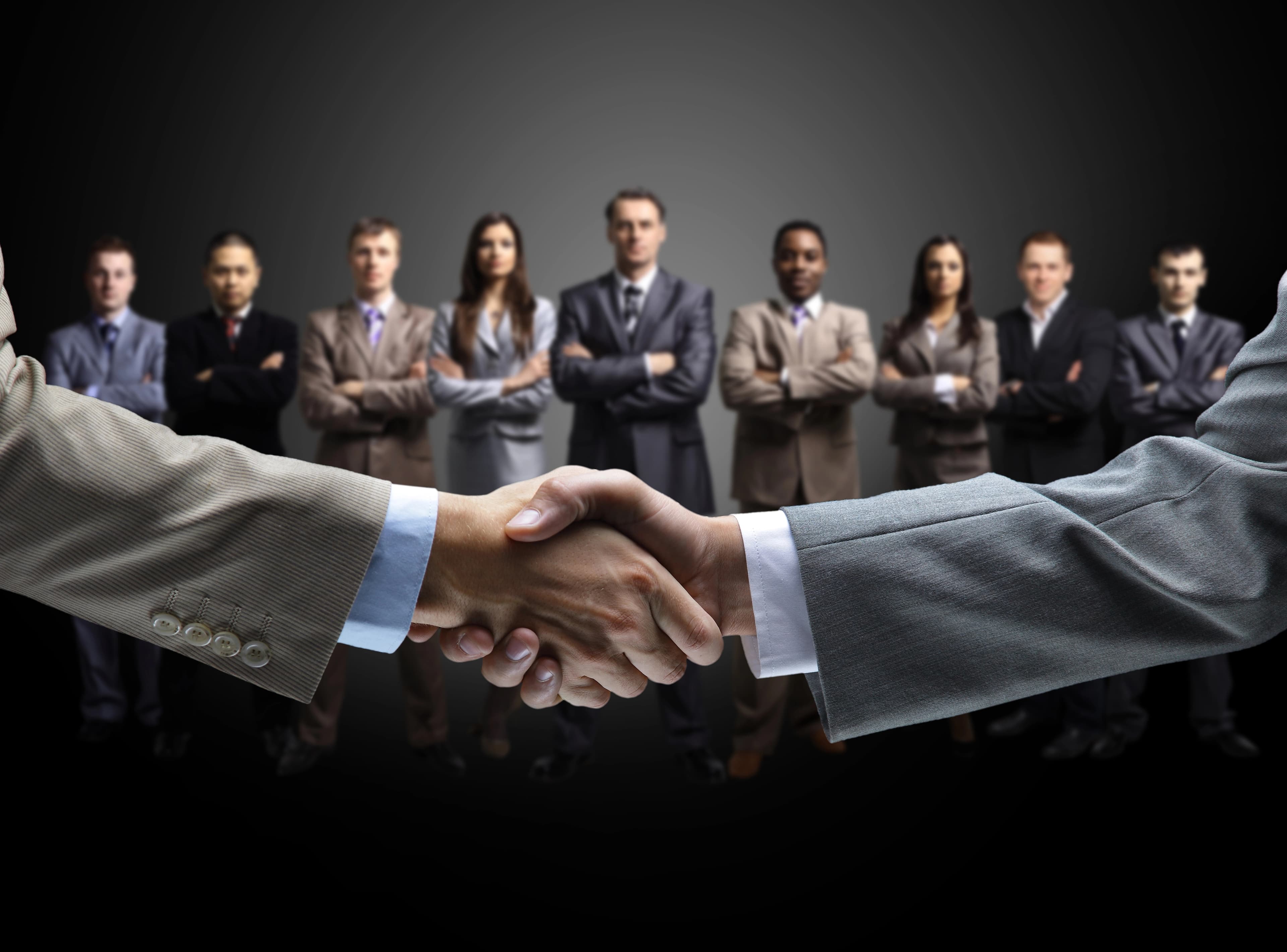 Corporate and nonprofit leaders in strategic collaboration